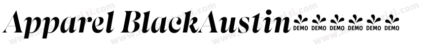Apparel BlackAustin字体转换